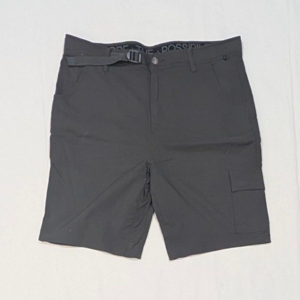 Gerry Mens Gray Outdoor Hiking Cargo Shorts Size 38 Built-in Belt Quick Dry